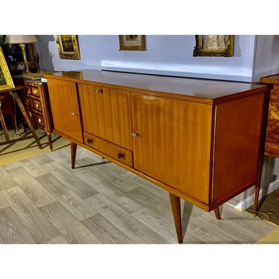 Image 1 of Vintage Scandinavisch teakhouten dressoir, jaren 1960