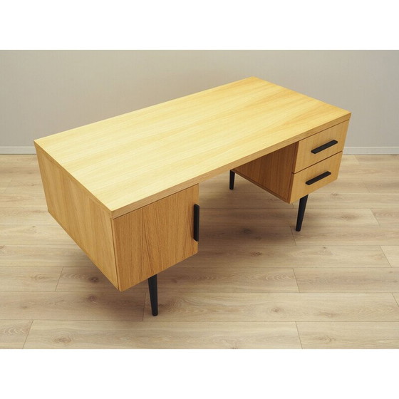 Image 1 of Eikenhouten bureau, Scandinavisch ontwerp