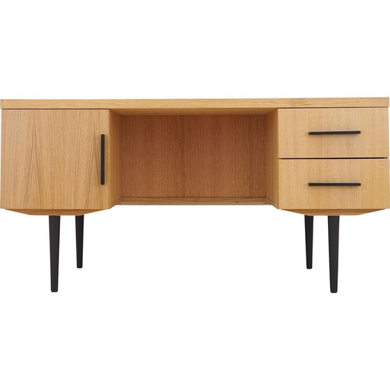 Image 1 of Eikenhouten bureau, Scandinavisch ontwerp