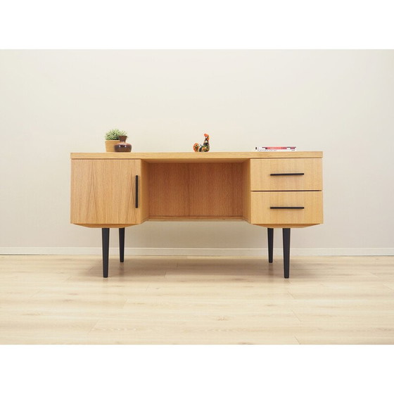 Image 1 of Eikenhouten bureau, Scandinavisch ontwerp