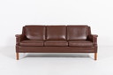 Vintage bruine leren bank
