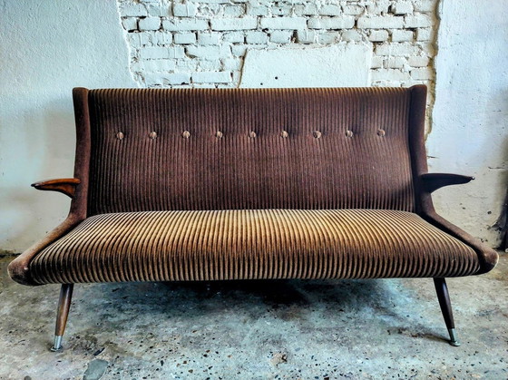 Image 1 of Set Mid Century bank En 2 Fauteuils Scandinavisch Design