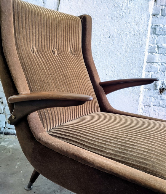 Image 1 of Set Mid Century bank En 2 Fauteuils Scandinavisch Design