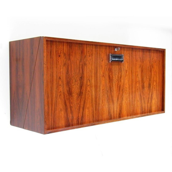 Image 1 of Vintage rozenhouten wandlowboard van Erik Buch voor Dyrlund, Denemarken 1960