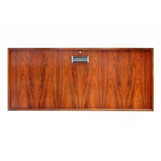 Image 1 of Vintage rozenhouten wandlowboard van Erik Buch voor Dyrlund, Denemarken 1960