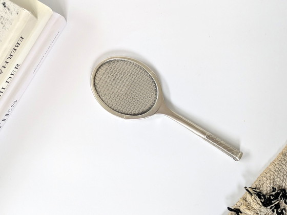 Image 1 of Tennis Racket Presse-papier | Verzilverd | Vintage