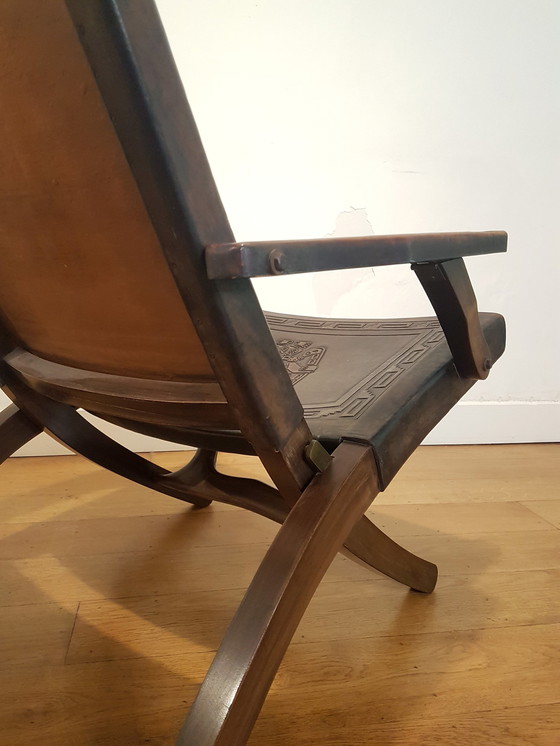 Image 1 of Brutalist folding chair van Angel Pazmino 1974