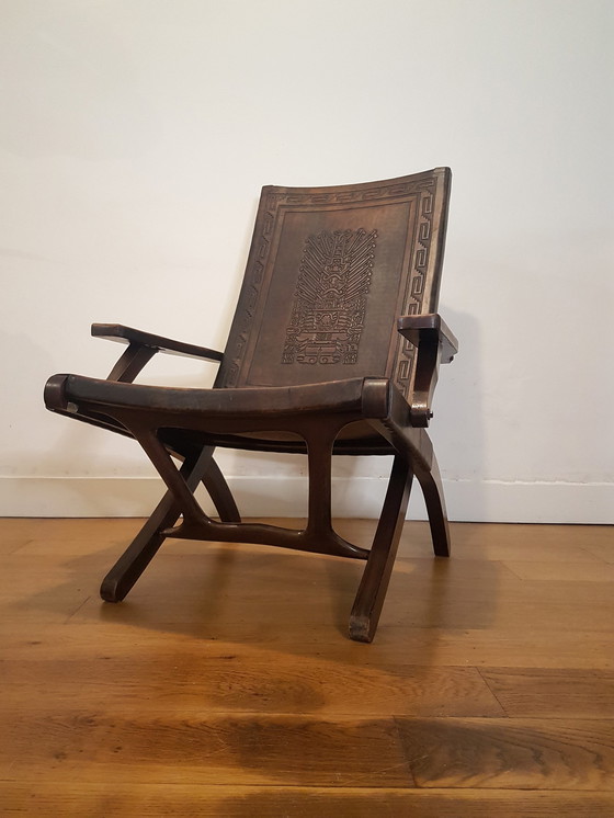 Image 1 of Brutalist folding chair van Angel Pazmino 1974