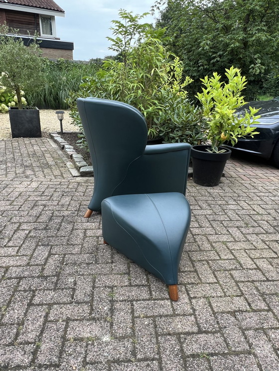 Image 1 of Leolux Design Fauteuil Met Voetenbank 