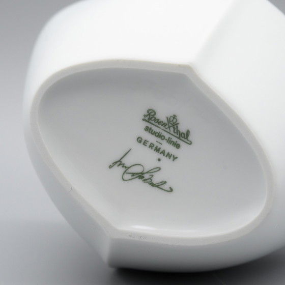 Image 1 of Rosenthal Studio-Linie × Lino Sabattini Wit Bisque Porseleinen Vaas Modernisme