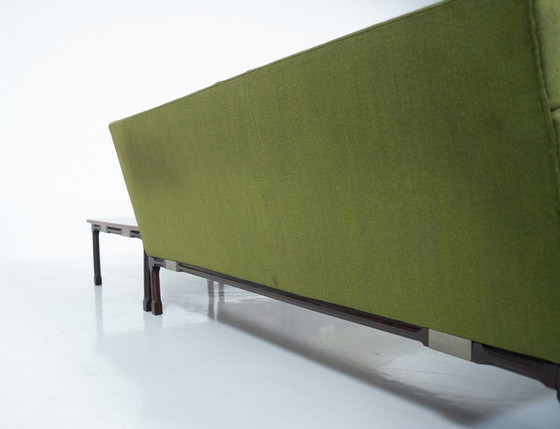 Image 1 of Mid Century Modern Groene Modulaire Sofa, Italië, 1970S - Originele Stoffering