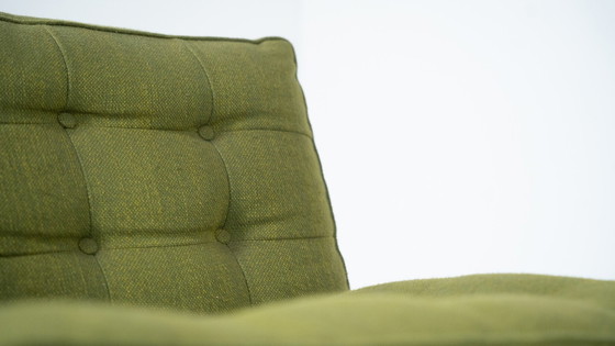 Image 1 of Mid Century Modern Groene Modulaire Sofa, Italië, 1970S - Originele Stoffering