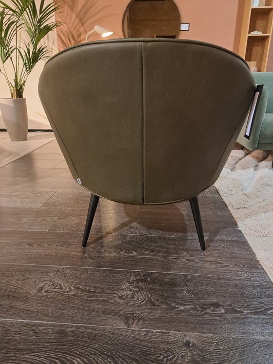 Image 1 of Charlotte Fauteuil - Olijfgroen York Leer 5121 - Boconcept