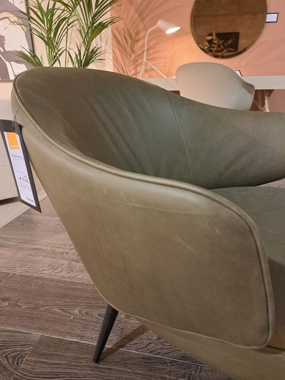 Image 1 of Charlotte Fauteuil - Olijfgroen York Leer 5121 - Boconcept