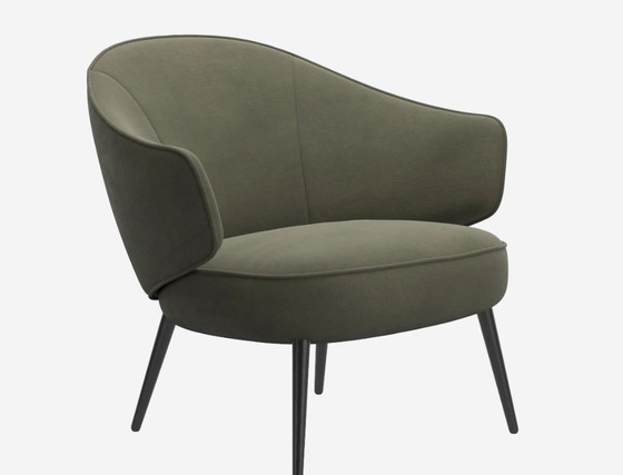 Image 1 of Charlotte Fauteuil - Olijfgroen York Leer 5121 - Boconcept