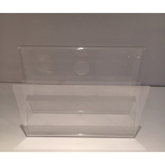 Image 1 of Vintage tijdschriftenrek van plexiglas, 1970