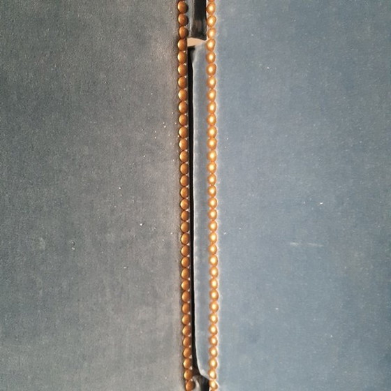 Image 1 of Antiek blauw fluwelen scherm met 4 bladen of 4 panelen. Recto-Verso