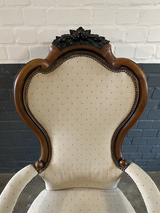 Image 1 of Klassieke biedermeier fauteuil