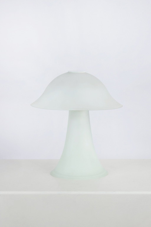 Vintage Glazen Mushroom Lamp