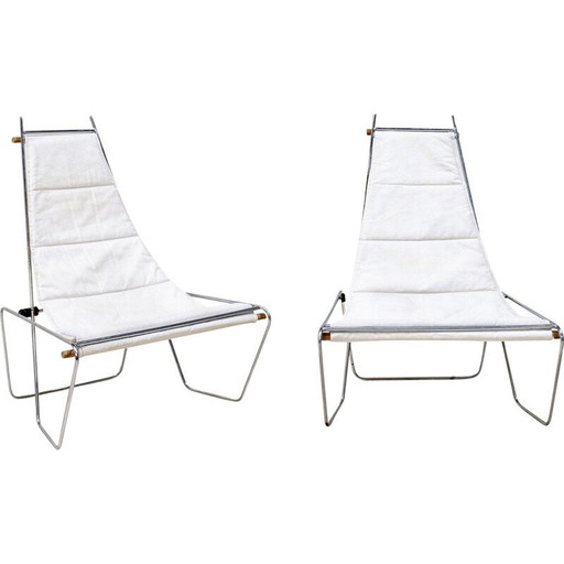 Paar vintage fauteuils, Frankrijk 1970