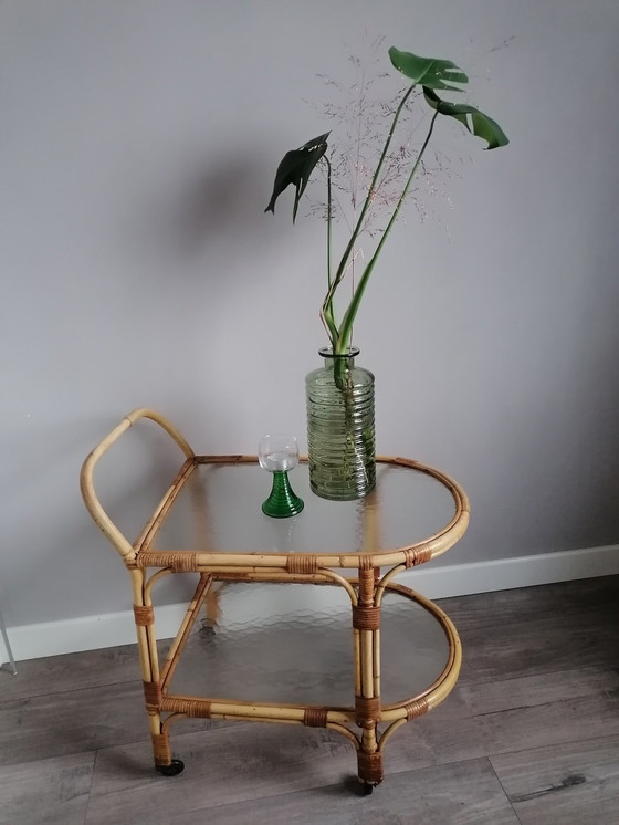 Image 1 of Vintage bamboo trolley