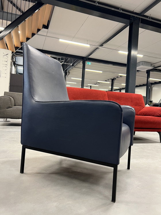 Image 1 of Linteloo Romeo Fauteuil blauw leer