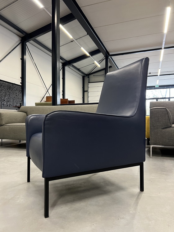 Image 1 of Linteloo Romeo Fauteuil blauw leer