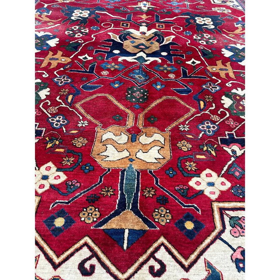 Image 1 of Vintage Ardebil vloerkleed van fluweel en katoen, Iran