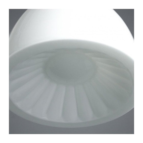 Image 1 of Vintage opaal glazen hanglamp, Tsjecho-Slowakije