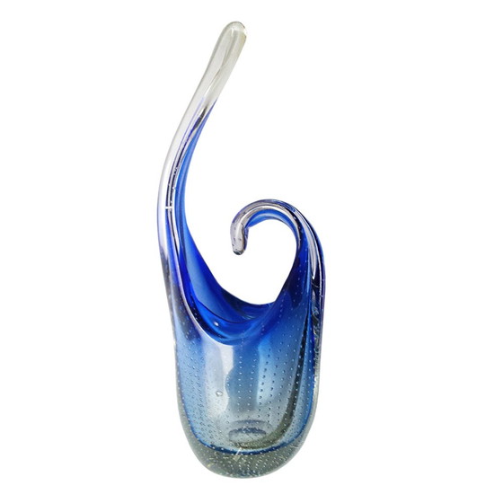 Image 1 of Mid Century kunstvaas van Murano glas