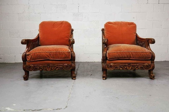 Image 1 of Pair Of Armchairs From The Early 20Th Century