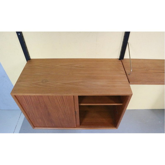 Image 1 of Vintage teakhouten wandmeubel van Poul Cadovius, Denemarken 1960