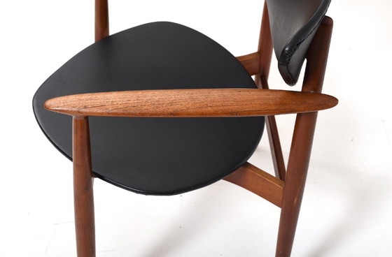 Image 1 of Teakhouten fauteuil van Erik Wørts voor Norden Møbelfabrik, 1950