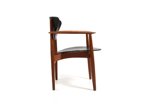 Teakhouten fauteuil van Erik Wørts voor Norden Møbelfabrik, 1950