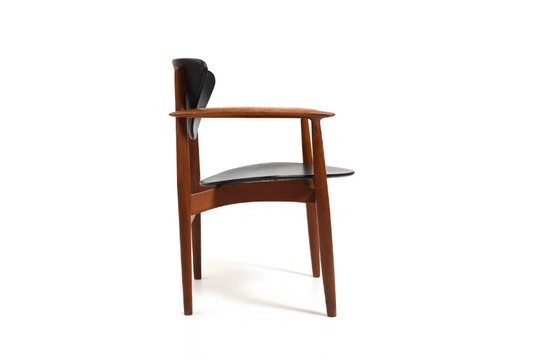 Image 1 of Teakhouten fauteuil van Erik Wørts voor Norden Møbelfabrik, 1950