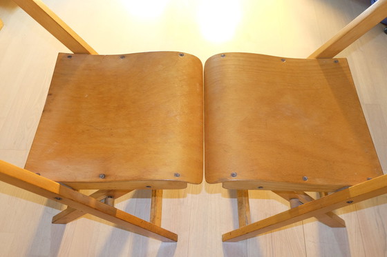 Image 1 of 2 Vouwstoelen Vouwstoel Beuken 50s Mid Century Vintage Uk3Aeb