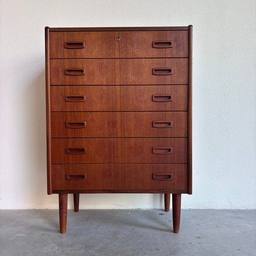 Deens Vintage Ladekastje Teak