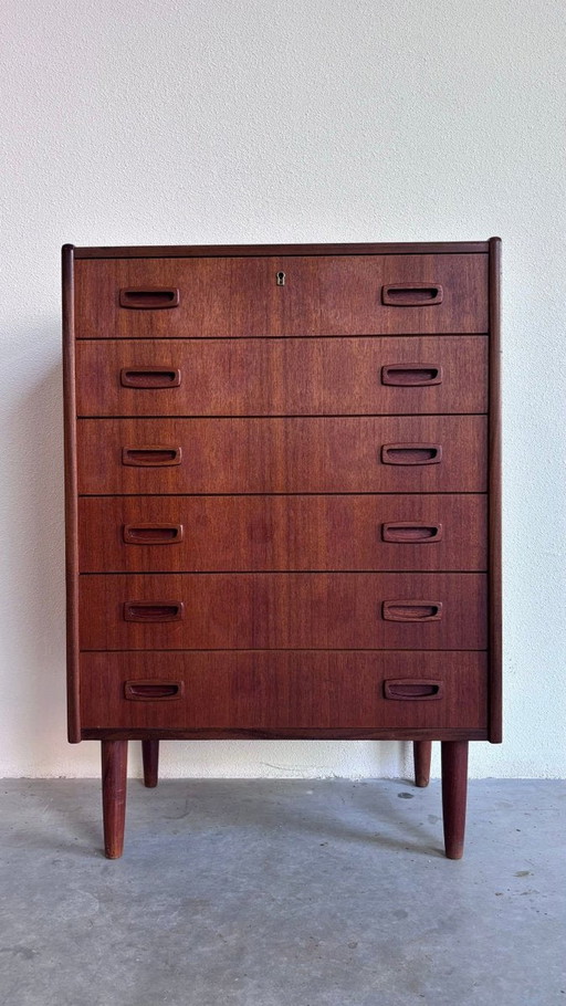 Deens Vintage Ladekastje Teak