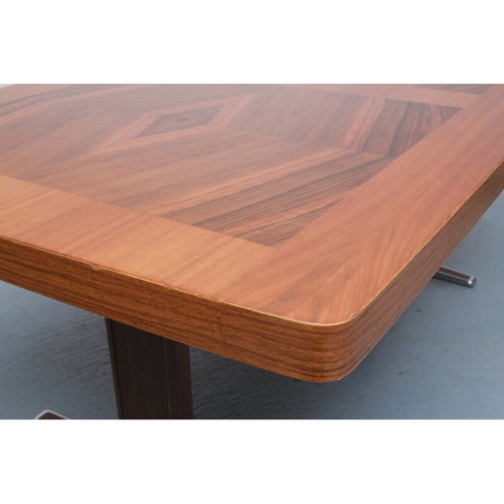 Image 1 of Vintage verstelbare salontafel in hoogte met inleg, jaren 1960