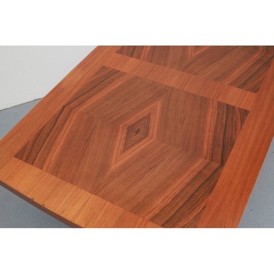 Image 1 of Vintage verstelbare salontafel in hoogte met inleg, jaren 1960