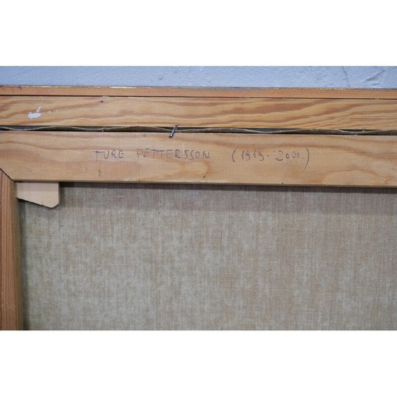 Image 1 of Zweeds vintage schilderij "Ture Pettersson", jaren 1960