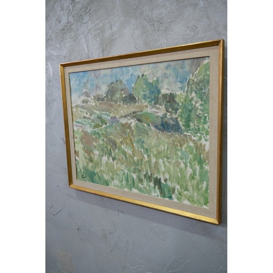 Image 1 of Zweeds vintage schilderij "Ture Pettersson", jaren 1960