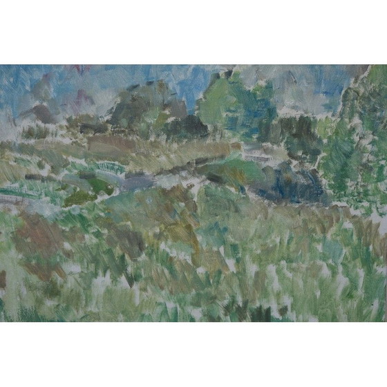 Image 1 of Zweeds vintage schilderij "Ture Pettersson", jaren 1960