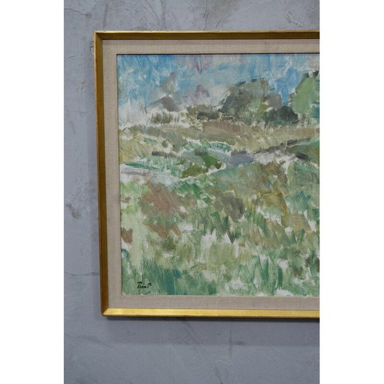 Image 1 of Zweeds vintage schilderij "Ture Pettersson", jaren 1960