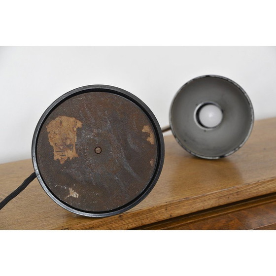 Image 1 of Vintage bureaulamp in bakeliet en geborsteld staal voor Helion Veb Leuchtenbau, Duitsland 1950