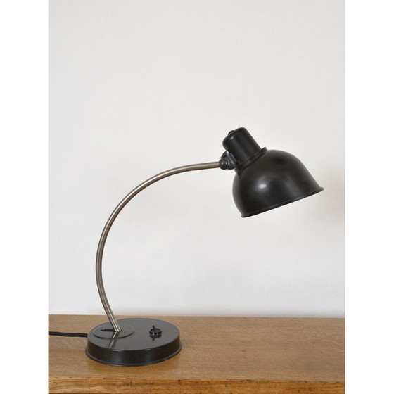 Image 1 of Vintage bureaulamp in bakeliet en geborsteld staal voor Helion Veb Leuchtenbau, Duitsland 1950