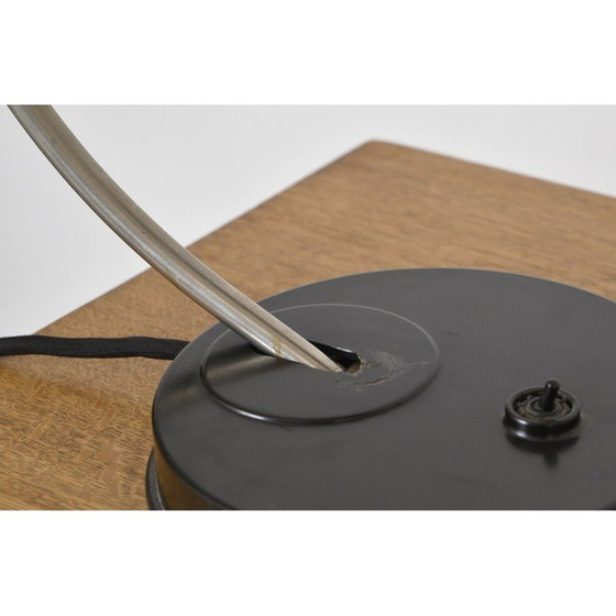 Image 1 of Vintage bureaulamp in bakeliet en geborsteld staal voor Helion Veb Leuchtenbau, Duitsland 1950