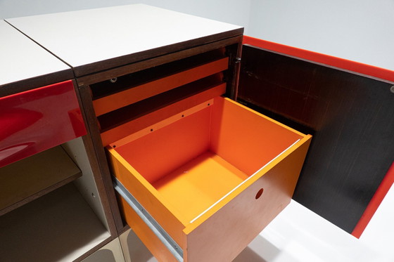 Image 1 of Mid Century Modern Bureau Met Schuifblad Van Raymond Loewy, 1960S