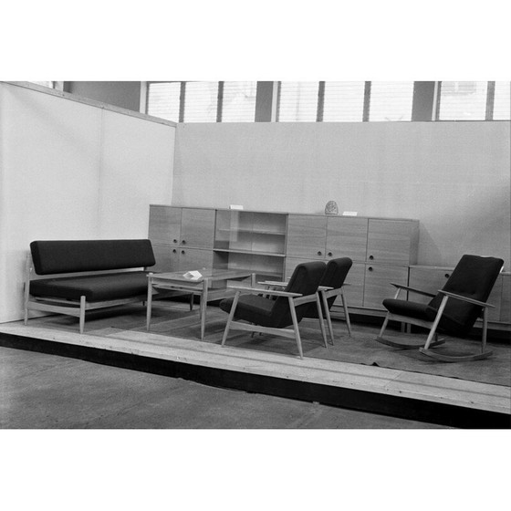 Image 1 of Vintage eikenhouten stoel van Valerija Ema Cukermanienė, jaren 1960