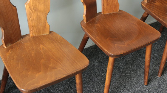 Image 1 of 6x Vintage Brutalistische caféstoelen